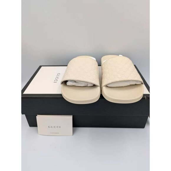 Gucci Signature GG Microguccissima Soft Slides Ivory EU35 567116 - Picture 12 of 12